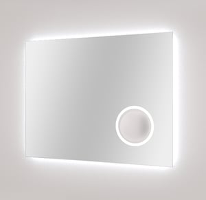 Balmani Giro Badspiegel mit Beleuchtung: Rechteckig, 90 x 70 cm, mit Anti-Beschlag Spiegelheizung