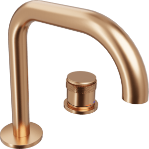 Blaufoss Pavilion Flat Waschbecken Armatur: Brushed Rosegold