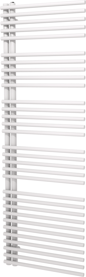Vipera Nevada Handtuchheizkörper: 60 x 180 cm, Zentralheizung, Weiß Glänzend, Seitenanschluss, 1103W