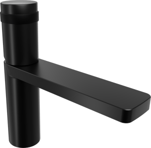 Blaufoss Sonic Waschbecken Armatur: Schwarz matt