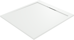 Balmani Andes douchebak 100 x 100 cm Solid Surface mat wit