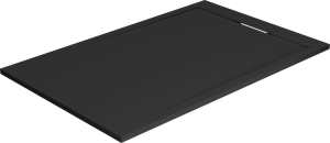 Balmani Andes douchebak 140 x 90 cm top solid Mat Zwart