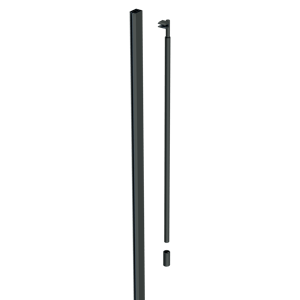 Linie Walk-in II Profilset, 8mm, Glas schwarz matt