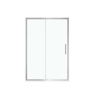 Luca Varess Senses douche schuifdeur 140 x 200 cm helder glas glans chroom profiel