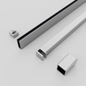 Balmani Modular Flat profielenset glanzend chroom