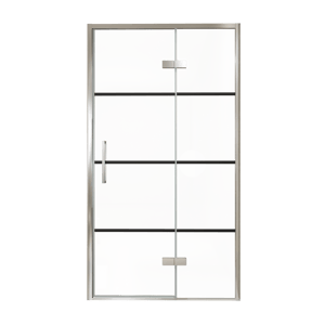 Balmani Senses Design Dusche Drehtür, Rechts, 120 cm x 210 cm, Lined, Profil Chrom