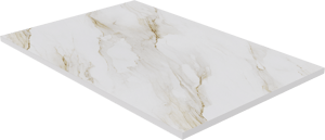 Luca Varess Suite receveur de douche 140 x 90 cm marbre composite Marble Gold 