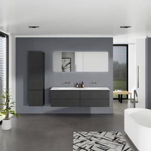 Balmani Lucida meuble salle de bains avec plan vasque Tablo Arcato