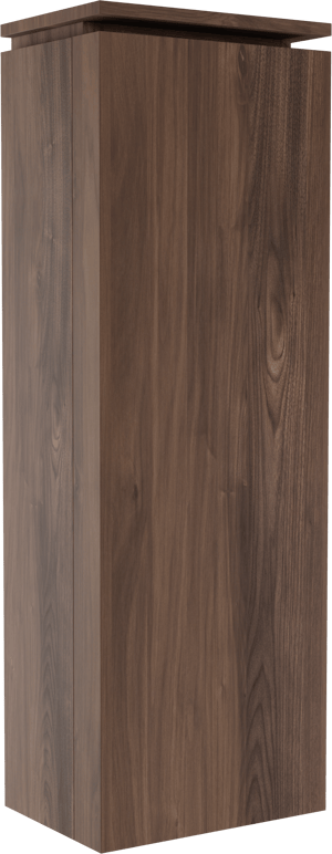 Balmani Eclips hängender Hochschrank Rechts Amerikanischer Nussbaum 44 x 32 x 130 cm