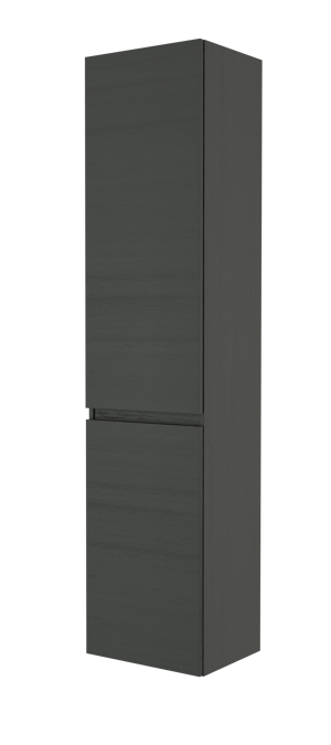 Balmani Lucida staande badkamerkast rechts zwart eiken 45 x 35 x 195 cm