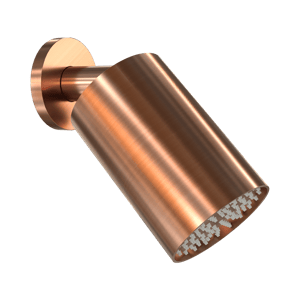 Blaufoss Luxor 90 Duschkopf Rund, 14 x 9 cm, Wandmontage, Brushed Rosegold