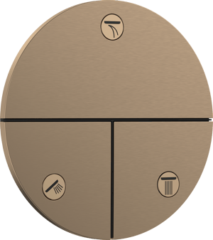 Hansgrohe Showerselect Comfort S inbouw mengkraan Brushed Bronze