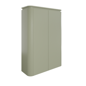 Balmani Moon zwevend badkamerkast saliegroen 90 x 32 x 130 cm