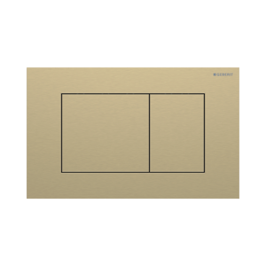 Sigma40 hoekig bedieningspaneel Brushed Messing voor Sigma UP320 of UP720 inbouwreservoir