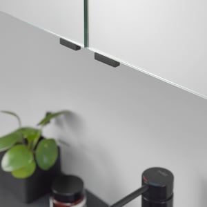 Balmani Oberture XS 2 stuks handgreep voor spiegelkast mat zwart