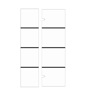 Balmani Senses Design Glasscheibe für Drehtür