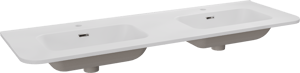 Storke Kera Soft double vasque porcelaine blanc mat 140 x 46 cm