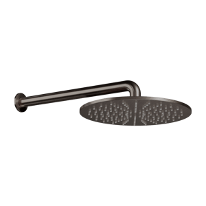 Blaufoss Round 300 tête de douche ronde avec support mural 30 cm Brushed GunMetal