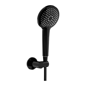 Blaufoss Round douchette 3 fonctions de jet Noir Brillant