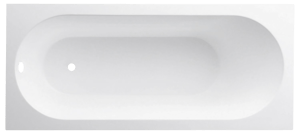 Villeroy & Boch Oberon 1-Personen-Einbaubadewanne: 170 x 75 cm, Quaryl, Weiß Glänzend