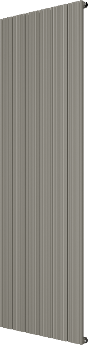 Vipera Mares Handtuchheizkörper: 56,5 x 180 cm, Zentralheizung, Seidengrau, Seiten- & Mittelanschluss, 1539W