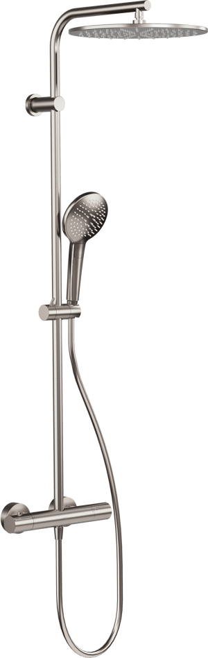 Blaufoss Round 300 regendoucheset Brushed CoolMetal