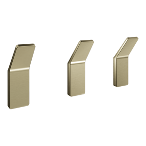 Balmani Amo Haken-Set, 3 Stück, Brushed champagne gold