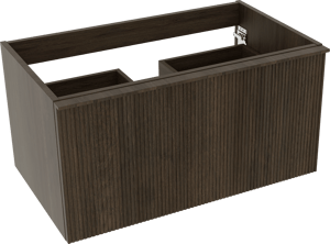 Balmani Forma meuble sous-vasque suspendu 90 x 55 cm chêne fumé 2 tiroirs