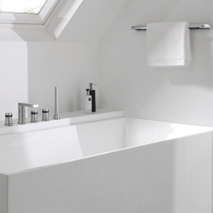 Blaufoss Sonic Badewannenrand Armatur, Einbauelement inklusive