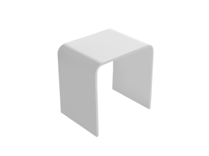 Balmani Posa chaise de douche blanc mat Solid Surface