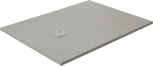 Luca Varess Classy receveur de douche 120 x 90 cm marbre composite gris clair mat structure rock