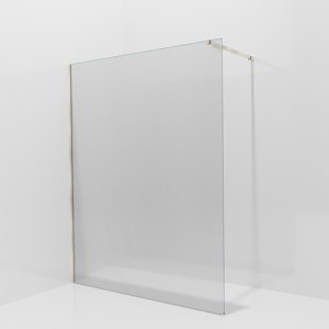 Balmani Modular inloopdouche: 160 x 200 cm, Ribs met coating, Brushed Champagne Gold profielen