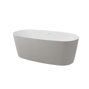 Luca Varess Sutilo Freistehende Badewanne: 160 x 75 cm, Acryl, Weiß matt