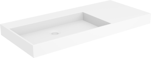Storke jura vasque asymétrique gauche Solid Surface mat 100 x 46 cm