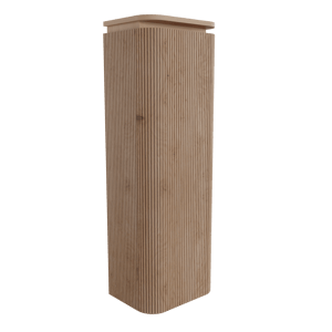 Balmani Moon zwevende badkamerkast rechts natuur eiken 44 x 32 x 130 cm vert. sym. groef