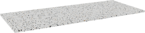 Balmani Stretto enkel of dubbel tablet Bianco Nero terrazzo 135 x 55 cm