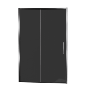 Balmani Senses Design douche schuifdeur omkeerbaar 160 cm x 210 cm Rookglas, Chroom profielen