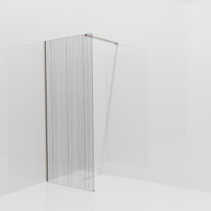 Balmani Modular inloopdouche: 90 x 200 cm, Mikado, Brushed CoolMetal profielen