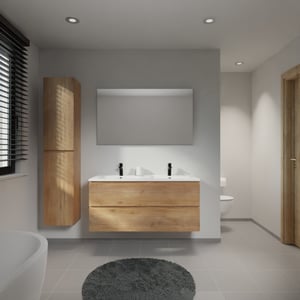 Linie Lado meuble salle de bains avec plan vasque Vano