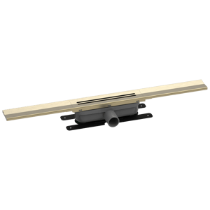 Easy Drain R-Line Clean Color douchegoot 70cm Brushed Brass