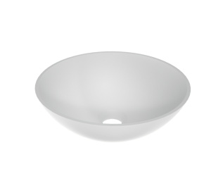 Storke Ronda Aufsatzwaschbecken: Solid Surface, matt, rund, Ø 36 cm