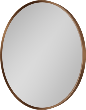 Balmani Auro ronde toiletspiegel Brushed Rosegold Ø 45 cm