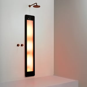 Sunshower One L Infrarood Inbouw black