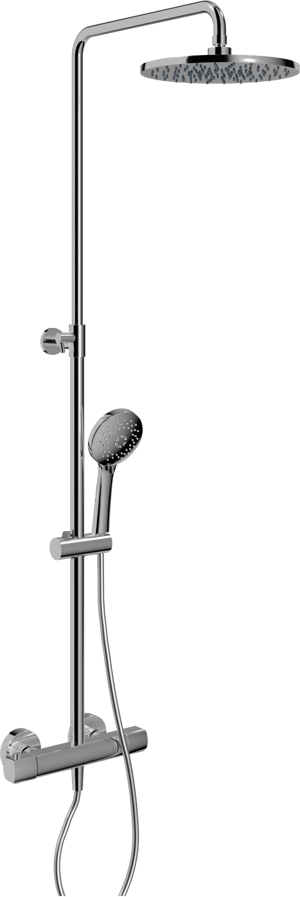 Blaufoss Bodan 250 colonne de douche de pluie robinet thermostatique Chrome Brillant