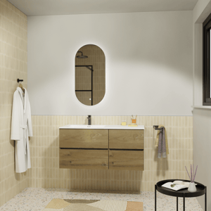 Storke Edge meuble salle de bains avec lavabo Diva et miroir
