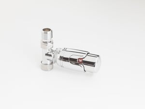 Vipera Frenti thermostatische radiatorkraan 180° rechte aansluiting chroom