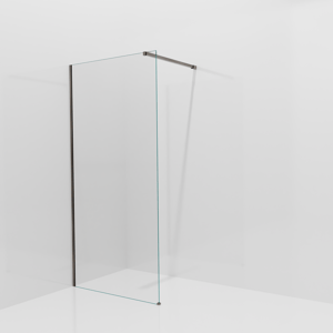Balmani Modular inloopdouche: 100 x 200 cm, Helder glas met coating, Brushed GunMetal profielen