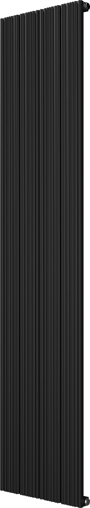 Vipera Mares sèche-serviettes simple 37,5 x 180 cm chauffage central noir mat raccordements latéral et central possibles 1085W