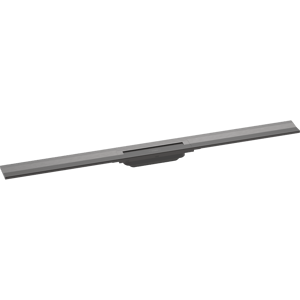 Hansgrohe RainDrain Flex douchegoot afwerkset wandmodel 100cm Brushed Black Chrome