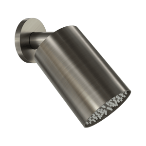 Blaufoss Luxor 90 Tête de douche rond 14 x 9 cm avec support mural Brushed GunMetal